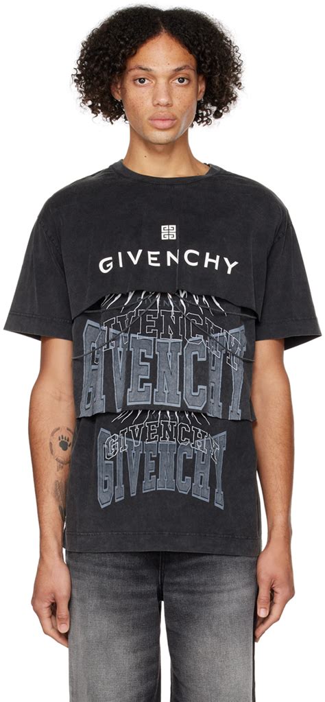 givenchy t shirt grey|Givenchy signature t shirt.